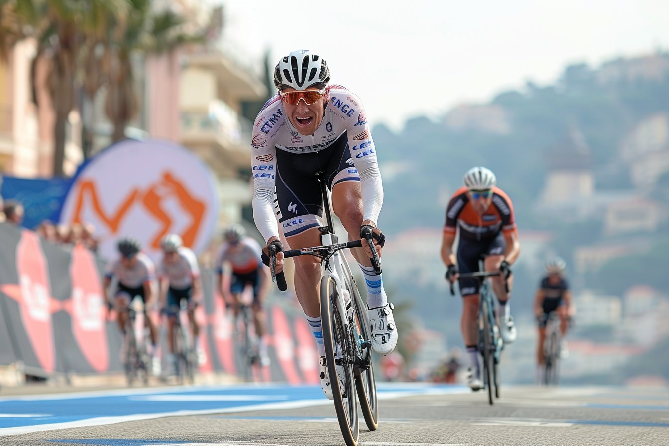 Ethan Vernon remporte la 1ère étape du Tour des Alpes Maritimes 2024 au sprint